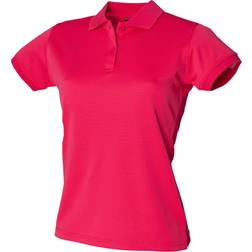 Henbury Ladies Coolplus Polo Shirt - Bright Pink