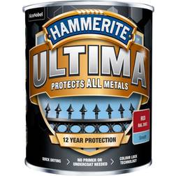 Hammerite Ultima Metal Paint Smooth Red 0.75L