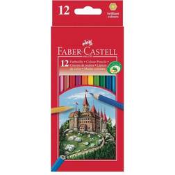 Faber-Castell Classic Coloured Pencils Cardboard Wallet of 12