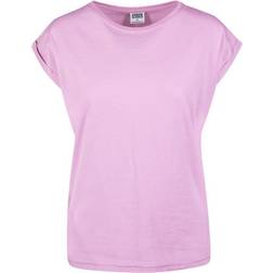 Urban Classics Ladies Extended Shoulder Tee - Cool Pink