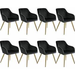 tectake Marilyn Fabric 8-pack Kitchen Chair 82cm 8pcs