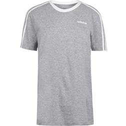 adidas Women's Essentials 3 Stripe T-shirt - Med Grey