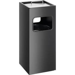Durable Waste Basket Metal with Ashtray Square