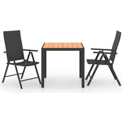 vidaXL 3060052 Patio Dining Set, 1 Table incl. 2 Chairs