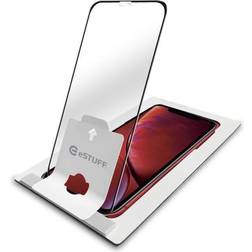 eSTUFF Titan Shield Full Cover Screen Protector with Built-in Mounting Applicator for iPhone XR/11