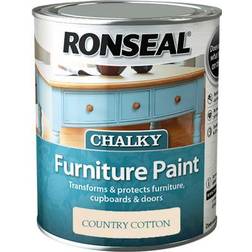 Ronseal Chalky Wood Paint Country Cream 0.75L