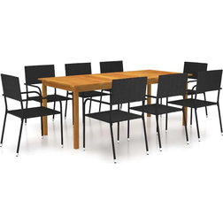 vidaXL 3067924 Patio Dining Set, 1 Table incl. 8 Chairs
