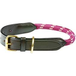 Weatherbeeta Rope Leather Dog Collar M