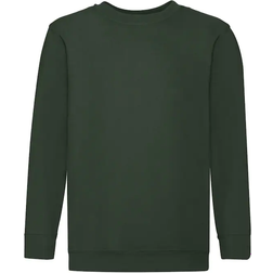 Fruit of the Loom Childrens Unisex Set In Sleeve Sweatshirt 2-pack - Bottle Green