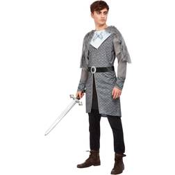 Smiffys Winter Warrior King Costume Grey