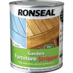 Ronseal Garden Furniture Stripper Woodstain Transparent 0.75L