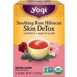Yogi Soothing Rose Hibiscus Skin DeTox Tea 32g 16pcs