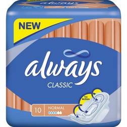 Always Classic Normal with Wings 10-pack