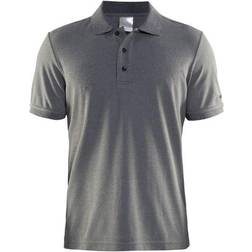 Craft Sportswear Pique Classic Polo Shirt Men - Black/Heather Grey