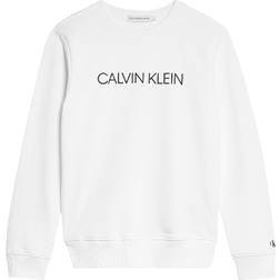 Calvin Klein Kid's Institutional Logo Sweatshirt - White