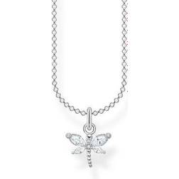 Thomas Sabo Dragonfly Necklace - Silver/Transparent