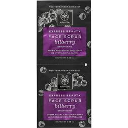 Apivita Express Beauty Bilberry for Brightening Face Scrub 8ml 2-pack