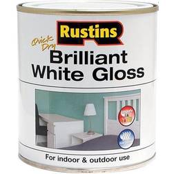 Rustins Quick Dry Wood Paint Brilliant White 0.5L