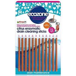 Ecozone Citrus Enzymatic Drain Cleaning Sticks 12pcs