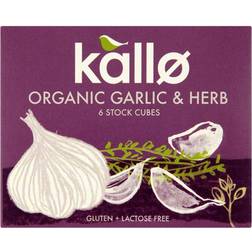 Kallo Organic Garlic & Herb Stock Cubes 66g 6pcs