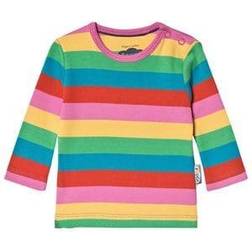Frugi Favorite L/S Tee - Foxglove Rainbow Stripe