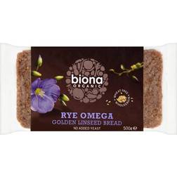 Biona Organic Rye Bread Omega Golden Linseed 500g