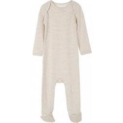 Serendipity Baby Suit Stripe - Oat/Offwhite