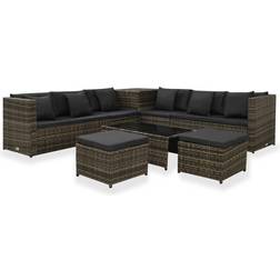 vidaXL 313136 Outdoor Lounge Set, 1 Table incl. 4 Sofas