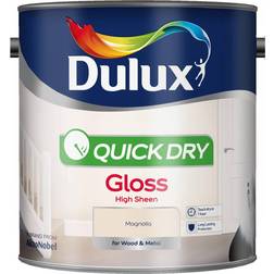 Dulux Quick Dry Gloss Wood Paint Magnolia 0.75L