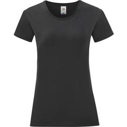 Fruit of the Loom Women's Iconic T-Shirt - Black