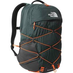 The North Face Borealis Backpack - Dark Sage Green/Red Orange