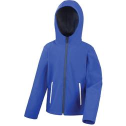 Result Kid's Core Hooded Softshell Jacket - Royal/Navy