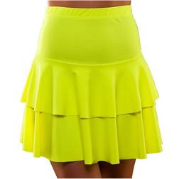 Wicked Ruffle Skirt Neon Yellow