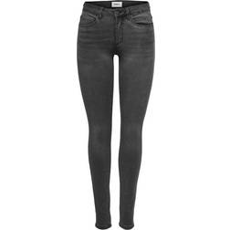 Only Royal Regular Skinny Fit Jeans - Grey/Dark Grey Denim