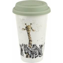Wrendale Designs Giraffe and Zebra Travel Mug 30cl