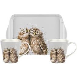 Wrendale Designs Owl Mug & Tray Set Serving 3pcs