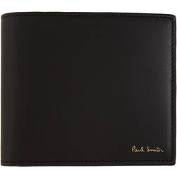 Paul Smith Men's Multi Stripe Bifold Wallet - Black