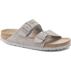 Birkenstock Arizona Soft Footbed Suede Leather - Stone Coin