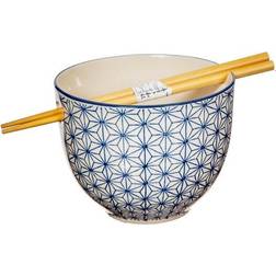 Sass & Belle Japandi Sashiko Pattern Soup Bowl