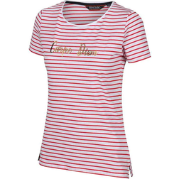 Regatta Women's Olwyn Striped Carpe Diem T-Shirt - True Red