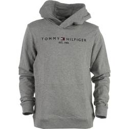 Tommy Hilfiger Essential Logo Organic Cotton Hoody - Light Grey Heather (KS0KS00213)