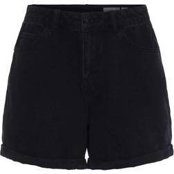 Vero Moda Nineteen Denim Mom Shorts - Black