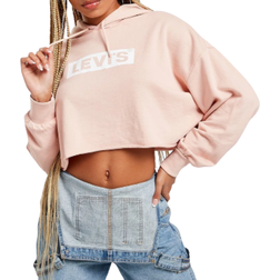 Levi's Graphic Cropped Hoodie - Evening Sand/Pink