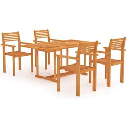 vidaXL 3059547 Patio Dining Set, 1 Table incl. 4 Chairs