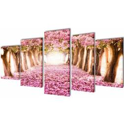 vidaXL Cherry Blossom Wall Decor 100x50cm