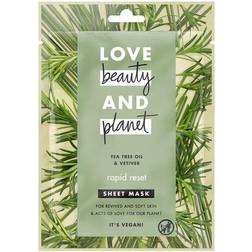 Love Beauty & Planet Face Sheet Mask Tea Tree Oil & Vetiver 21ml