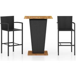 vidaXL 3064868 Outdoor Bar Set, 1 Table incl. 2 Chairs