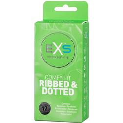 EXS Comfy Fit Ribbed & Dotted 12-pack