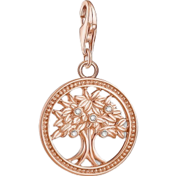 Thomas Sabo Tree Of Life Charm - Rose Gold/Transparent