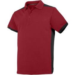 Snickers Workwear AllroundWork Short Sleeve Polo Shirt - Chilli Red/Black